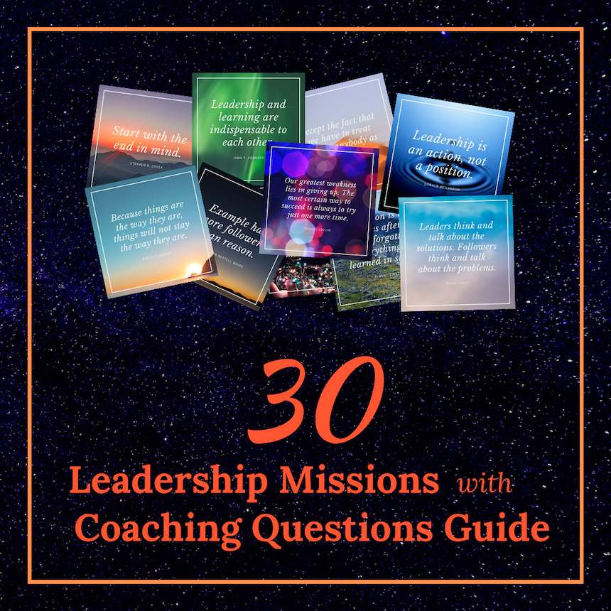 30 Leadership mission with coaching questions guide